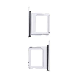 Лоток sim-карты для Apple iPhone 16 (1 Sim) <белый>