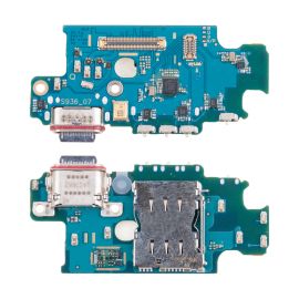 Плата нижняя для Samsung SM-S936B (Galaxy S25+) на системный разъем, разъем Sim-карты и микрофон (оригинал)