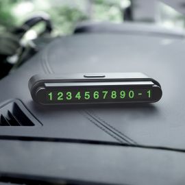 Авто табло для номера телефона Hoco CPH19 <черный>
