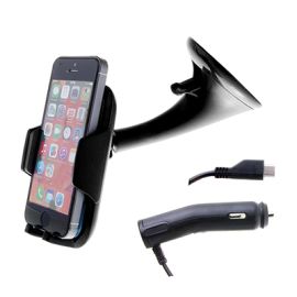 Автодержатель с зарядном устройством ACC-CRH-501 (Micro USB) <черный>