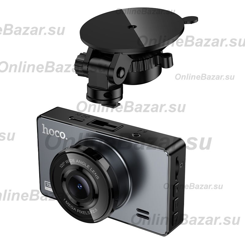 Автомобильный видеорегистратор Hoco DV14 <серый> ― Nsk.OnlineBazar.su