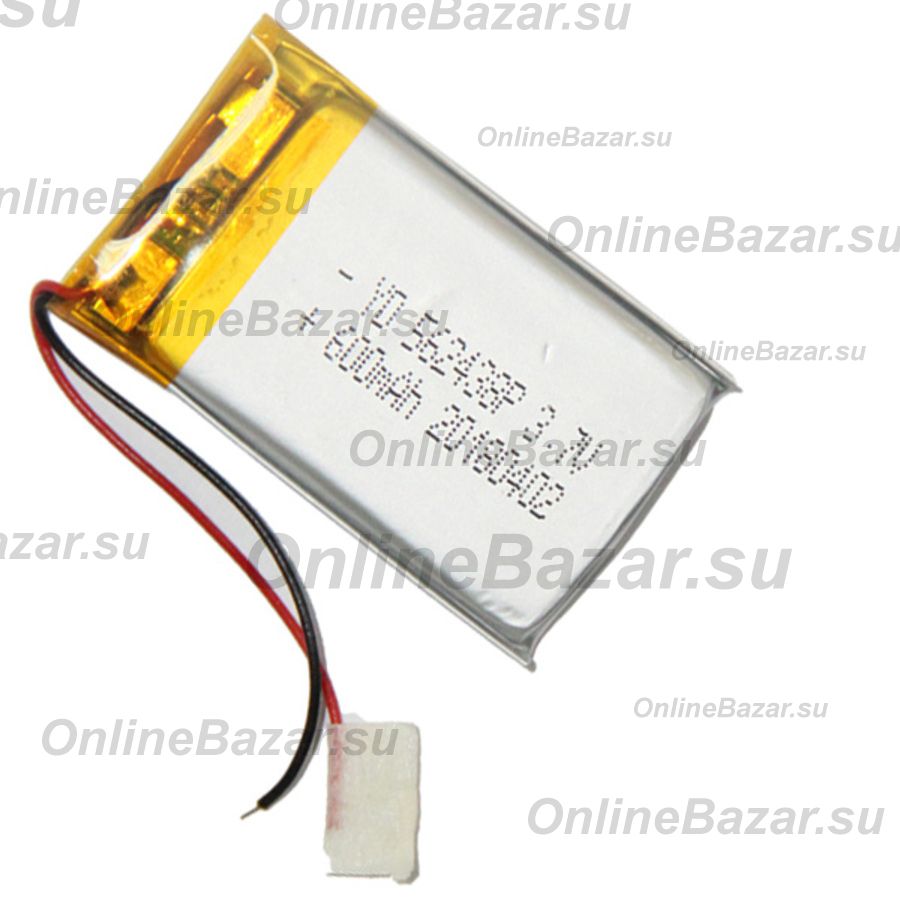 Аккумуляторная батарея для GPS навигатора универсальная 562438p (5.5*24*38 mm/3,7v/Li-Pol/2 контакта) 600 mAh ― Nsk.OnlineBazar.su