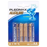Батарейка AA Pleomax LR6 (упаковка 4 шт.) ― Nsk.OnlineBazar.su