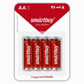 Батарейка AA Smart Buy LR6 (упаковка 4 шт.)