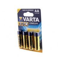 Батарейка AA Varta LR6 LONGLIFE (упаковка 4 шт.) ― Nsk.OnlineBazar.su