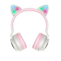 Беспроводные Bluetooth наушники Hoco W27 <серо-розовый> ― Nsk.OnlineBazar.su