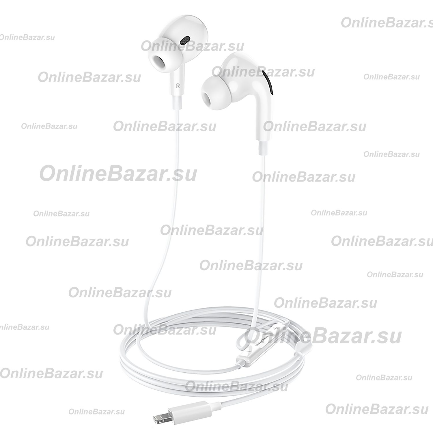 Гарнитура Apple iPhone Lightning Borofone BM30 Pro <белый> ― Nsk.OnlineBazar.su