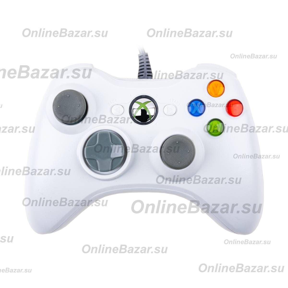 Геймпад для Xbox 360 (проводной) <белый> ― Nsk.OnlineBazar.su