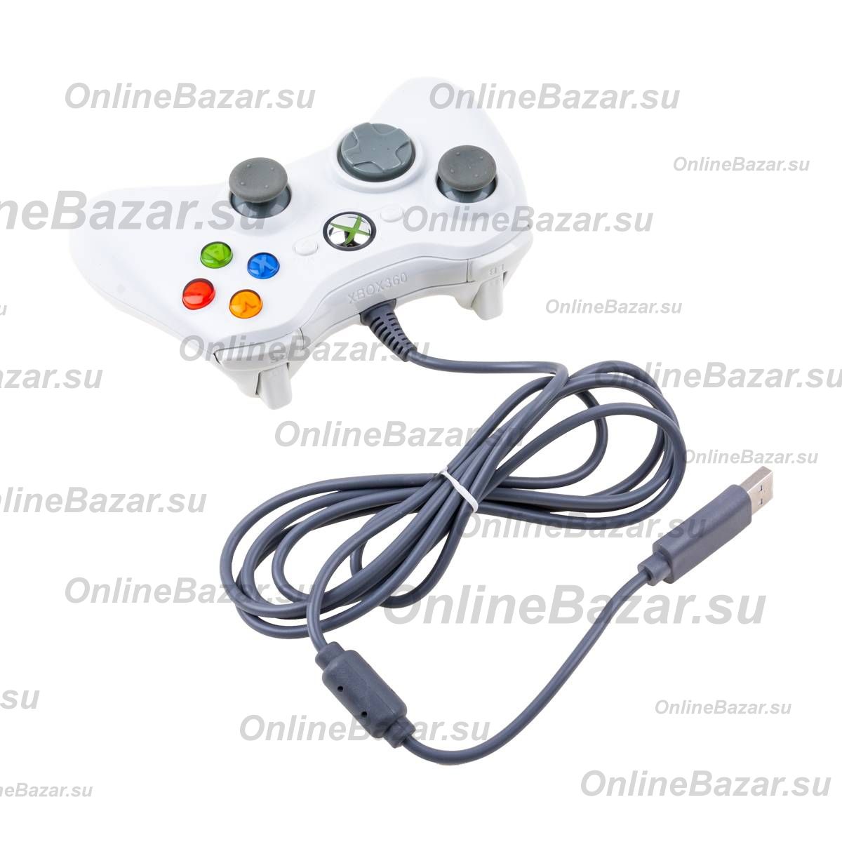Геймпад для Xbox 360 (проводной) <белый> ― Nsk.OnlineBazar.su