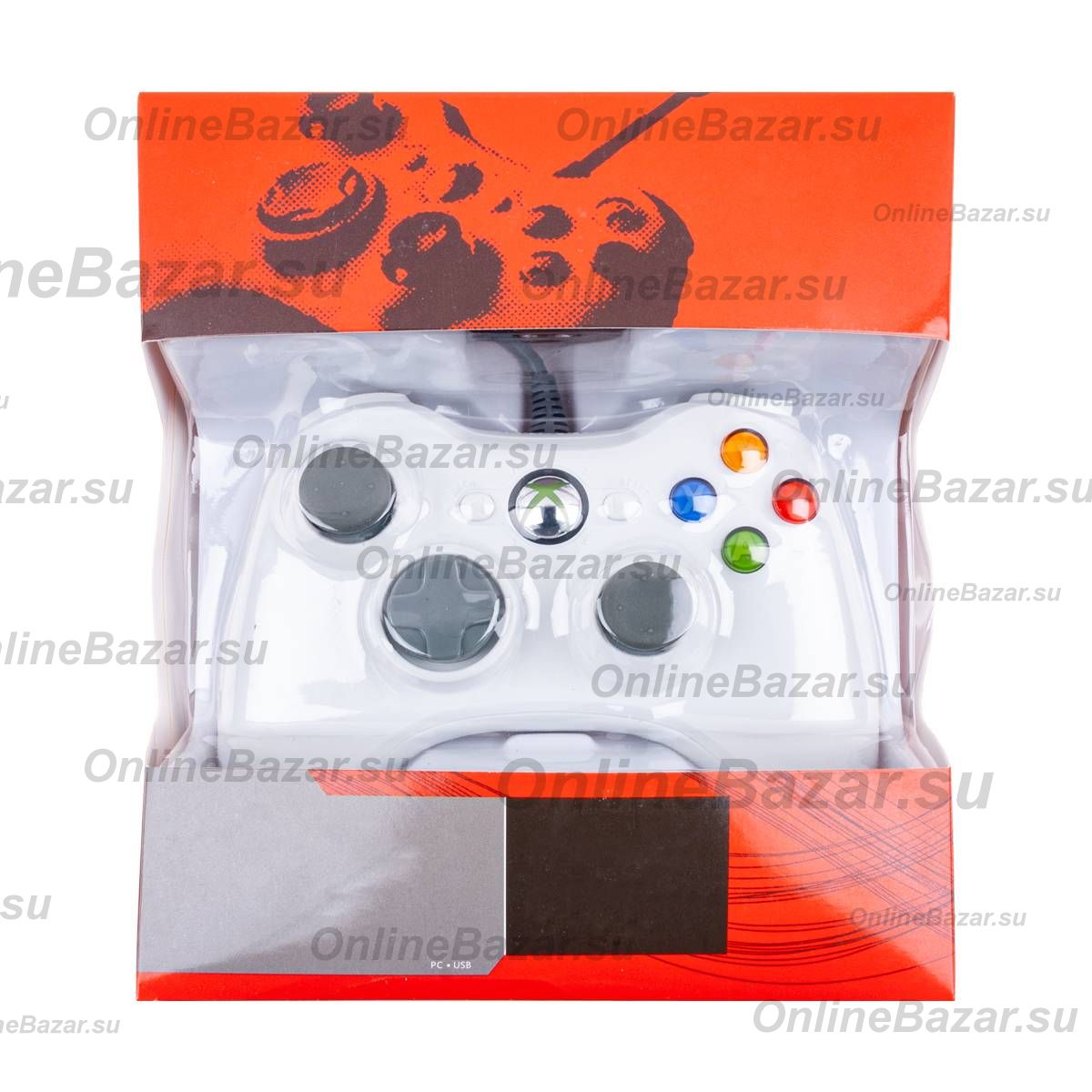 Геймпад для Xbox 360 (проводной) <белый> ― Nsk.OnlineBazar.su