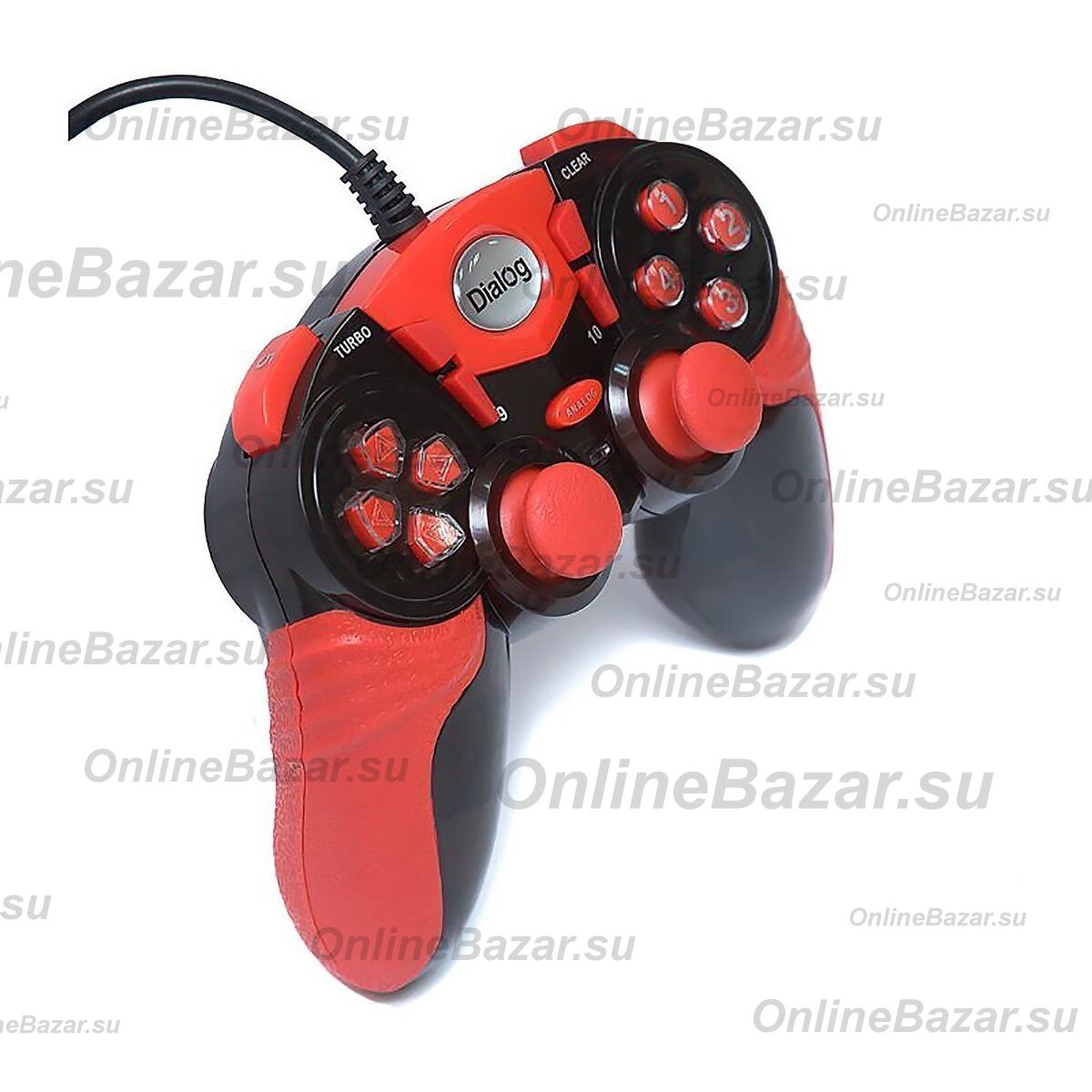 Геймпад Dialog Action GP-A15 <черно-красный> ― Nsk.OnlineBazar.su