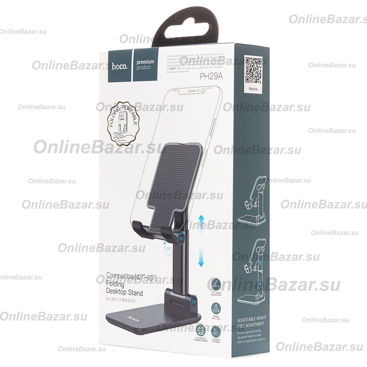 Настольный держатель Hoco PH29A <черный> ― Nsk.OnlineBazar.su