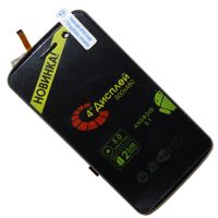 Дисплей для Ginzzu S4030 модуль в сборе с тачскрином <черный> (оригинал) ― Nsk.OnlineBazar.su