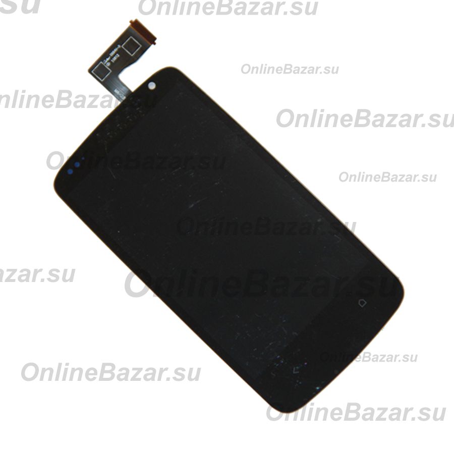 Дисплей для HTC Desire 500 Dual Sim в сборе с тачскрином <черный> ― Nsk.OnlineBazar.su