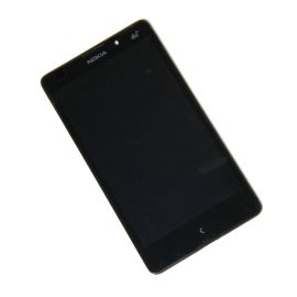 Дисплей для Nokia RM-1030 модуль в сборе с тачскрином <черный>