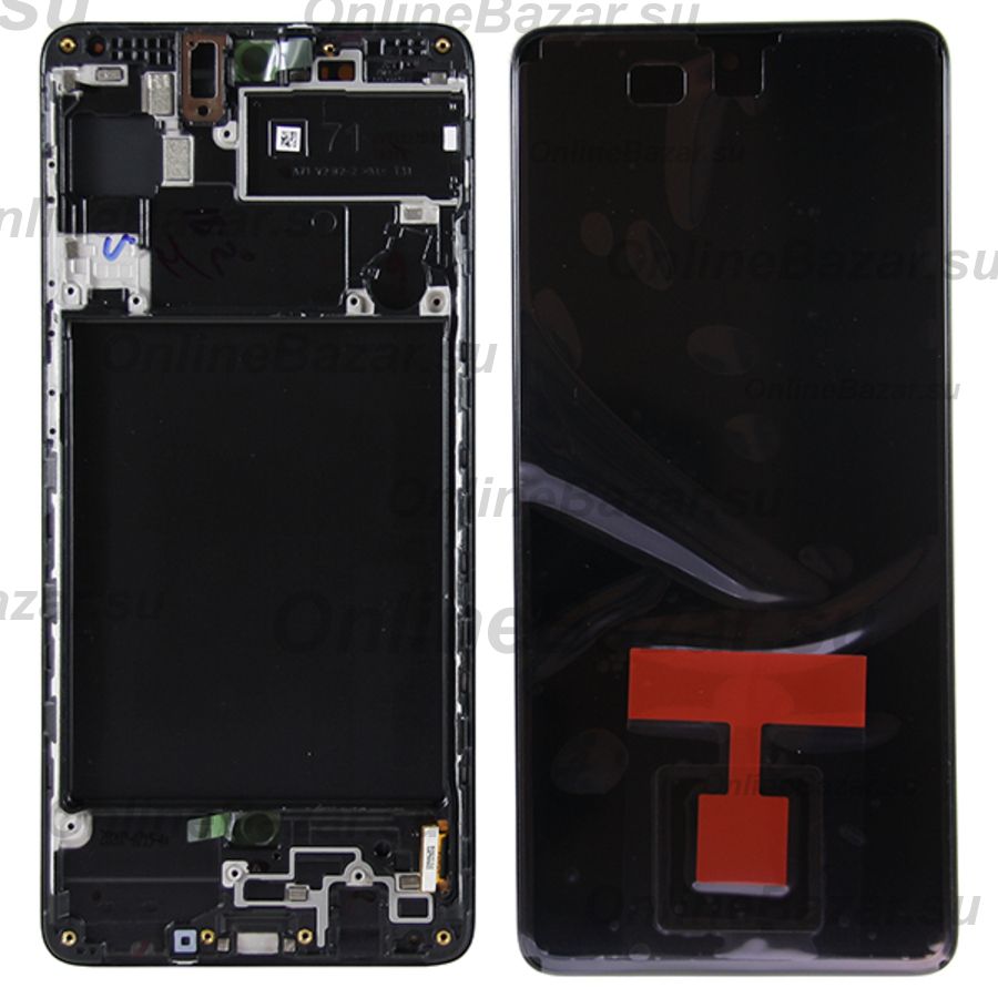 Дисплей для Samsung SM-A715F (Galaxy A71) модуль в сборе с тачскрином <черный> (оригинал SP) ― Nsk.OnlineBazar.su