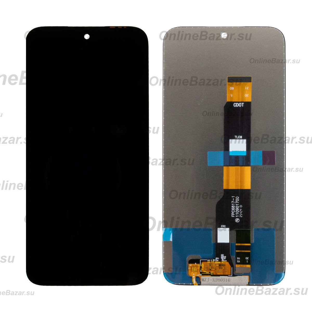 Дисплей для Tecno Spark 50 (KN4n) с тачскрином <черный> (оригинал OEM) ― Nsk.OnlineBazar.su