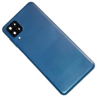 Задняя крышка для Samsung SM-A125F (Galaxy A12) со стеклом камеры <синий> ― Nsk.OnlineBazar.su