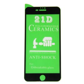 Защитная пленка для Apple iPhone 6 Plus (полное покрытие, силикон) <черный>