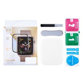 Защитное стекло для Apple Watch Series 10 (42 мм) (3D/UV комплект-клей, лампа)