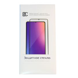 Защитное стекло для Infinix Hot 40i (X6528B) (2.5D/закаленное, полная наклейка) <черный> в блистере