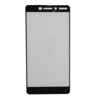 Защитное стекло для Nokia 6.1 (2,5D/полная наклейка) <черный> ― Nsk.OnlineBazar.su