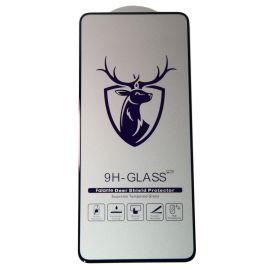 Защитное стекло для Realme RMX3910 (2,5D/закаленное, полная наклейка) <черный> в блистере