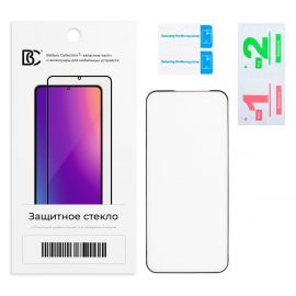 Защитное стекло для Realme RMX5566 (2,5D/закаленное, полная наклейка) <черный> в блистере
