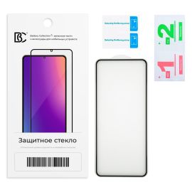 Защитное стекло для Realme RMX5011 (2,5D/закаленное, полная наклейка) <черный> в блистере