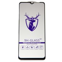 Защитное стекло для Samsung SM-A127F (Galaxy A12 Nacho) (2.5D/закаленное, полная наклейка) <черный> в блистере ― Nsk.OnlineBazar.su