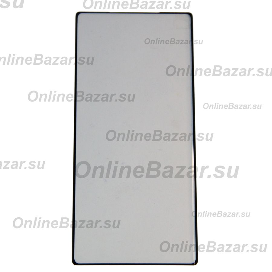 Защитное стекло для Samsung SM-N985F (Galaxy Note 20 Ultra) (2.5D/закаленное, полная наклейка) <черный> в блистере ― Nsk.OnlineBazar.su