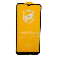 Защитное стекло для Xiaomi Redmi 7 (2,5D/закаленное, полная наклейка) <черный> в блистере ― Nsk.OnlineBazar.su