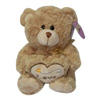 Игрушка мягкая Медведь Soomo с сердцем и бантом (21см) ― Nsk.OnlineBazar.su