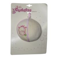 Игрушка мягкая мячик погремушка Жираф Baby Cuddles серия Малыш <розовый> ― Nsk.OnlineBazar.su