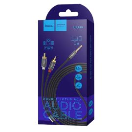 Кабель AUX RCA Hoco UPA-10 (1.5 м.) <серебристый>