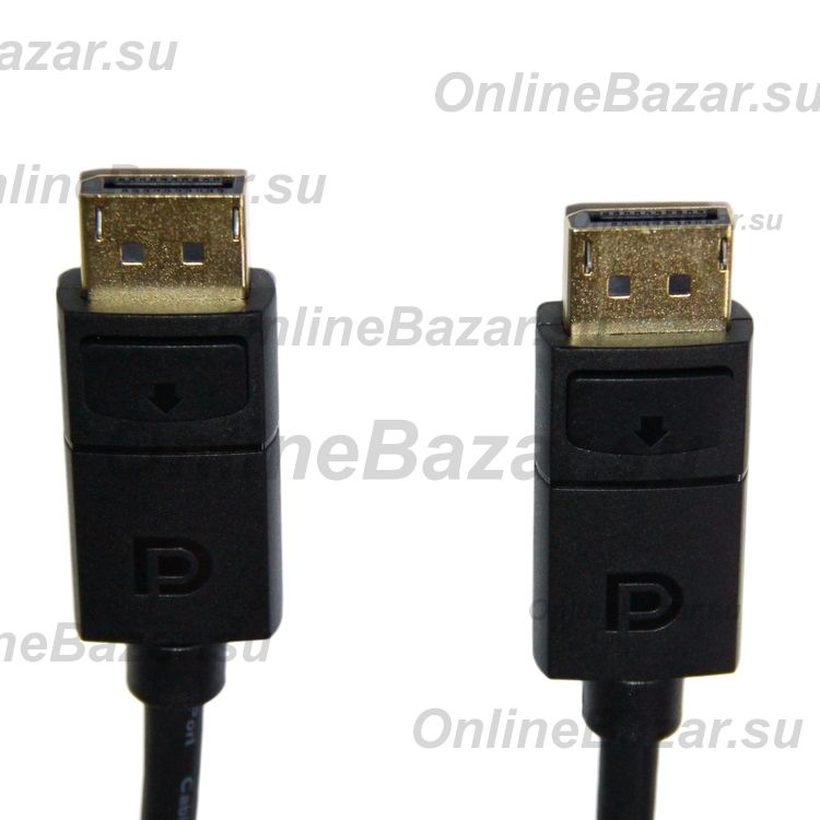 Кабель DisplayPort - DisplayPort (ver. 1.4/1.8 метра) <черный> ― Nsk.OnlineBazar.su
