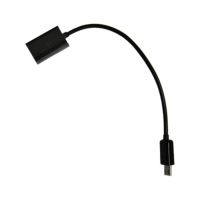 Кабель OTG (USB Host - microUSB) (20 см) <черный> ― Nsk.OnlineBazar.su