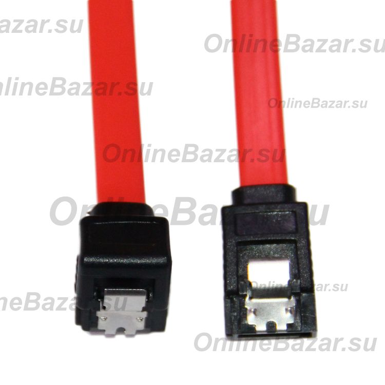 Кабель SATA - SATA Atcom (угловой/силикон/0.5 метра) <красный> ― Nsk.OnlineBazar.su