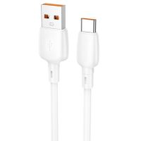 Кабель USB Type-C Borofone BX93 (5A/PD/100W/1 метр) <белый> ― Nsk.OnlineBazar.su