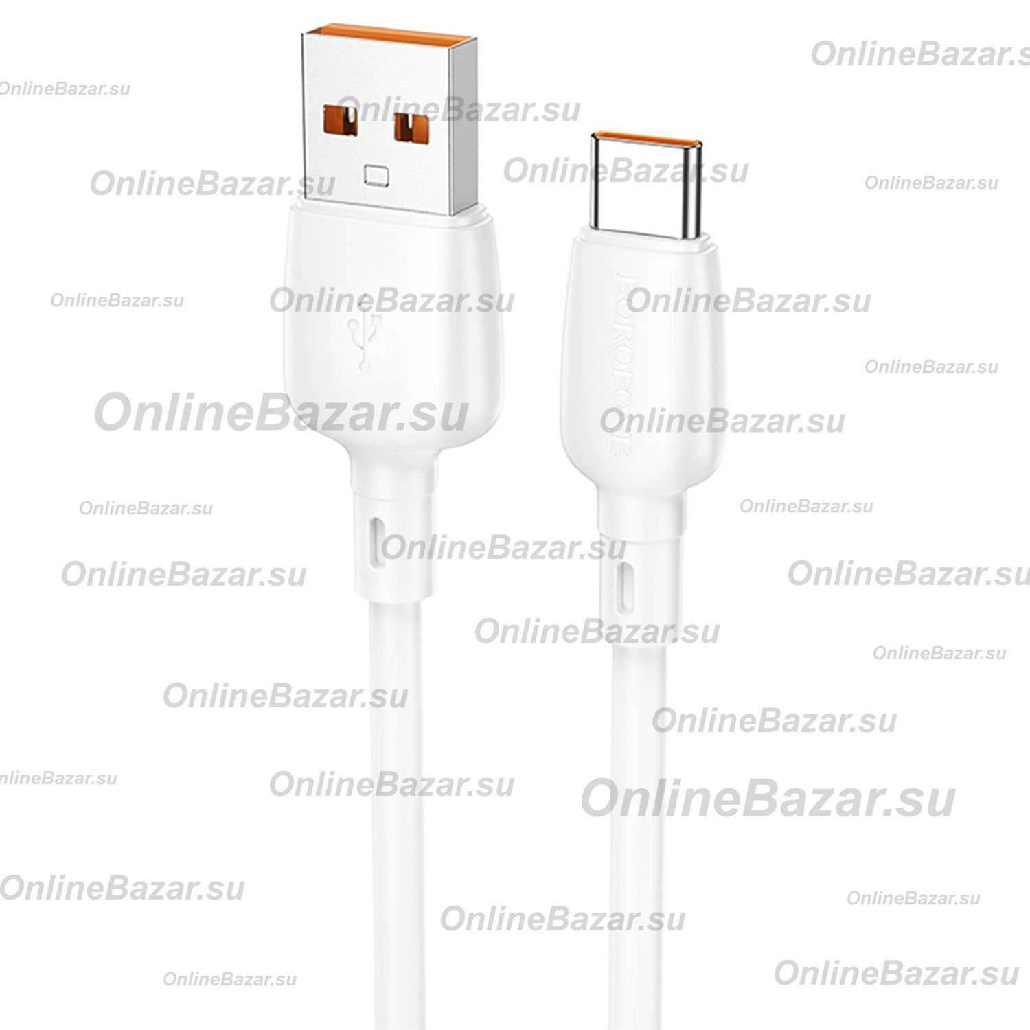 Кабель USB Type-C Borofone BX93 (5A/PD/100W/1 метр) <белый> ― Nsk.OnlineBazar.su