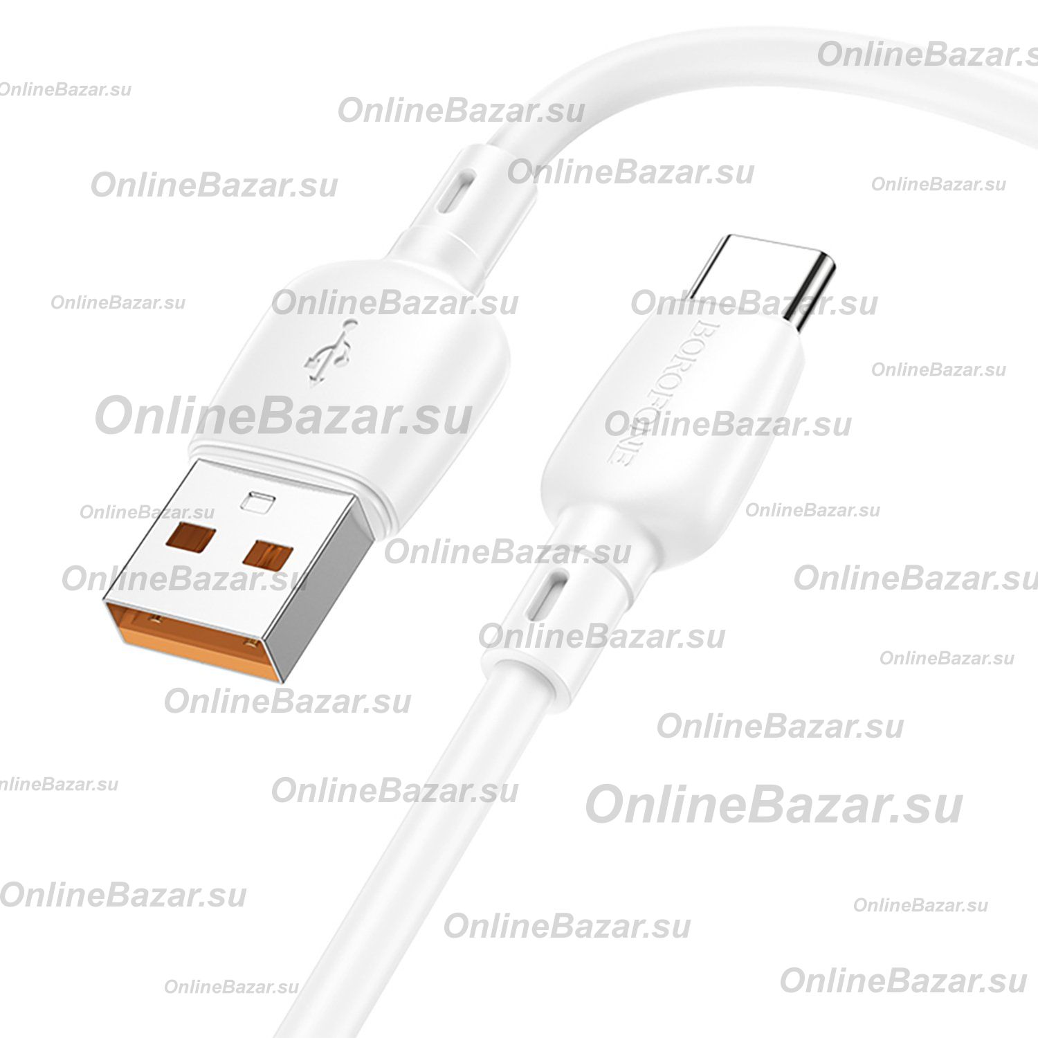 Кабель USB Type-C Borofone BX93 (5A/PD/100W/1 метр) <белый> ― Nsk.OnlineBazar.su