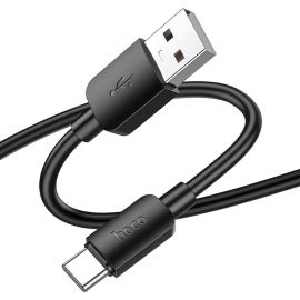 Кабель USB Type-C Hoco X96 (3A/27W/0.25 метр) <черный>