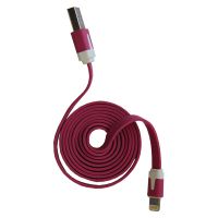 Кабель USB Apple iPhone Lightning плоский узкий <сиреневый> ― Nsk.OnlineBazar.su