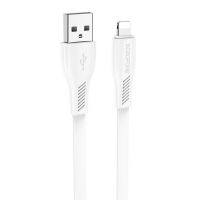 Кабель USB Apple iPhone Lightning Borofone BX85 (2.4A/1 метр) <белый> ― Nsk.OnlineBazar.su