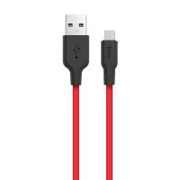 Кабель USB MicroUSB Hoco X21 <красный> ― Nsk.OnlineBazar.su