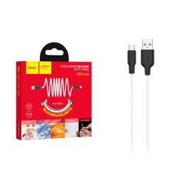 Кабель USB MicroUSB Hoco X21 Plus (1 метр) <белый>