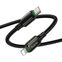 Кабель USB iPhone Lightning Hoco X127 (3A/30W/оплетка нейлон) <черный> ― Nsk.OnlineBazar.su