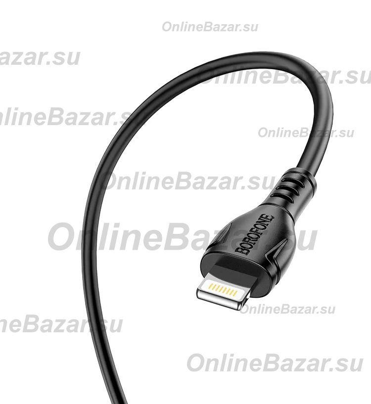 Кабель USB-C Apple iPhone Lightning Borofone BX51 (PD) <черный> ― Nsk.OnlineBazar.su