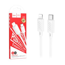 Кабель USB-C - Apple iPhone Lightning Hoco X88 (2 метра) <белый>