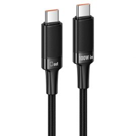 Кабель USB-C Type-C Hoco U153 (100W) <черный>
